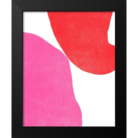 Color Cuts VI Black Modern Wood Framed Art Print by Vess, June Erica