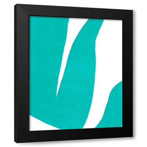 Color Cuts VII Black Modern Wood Framed Art Print by Vess, June Erica