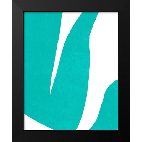 Color Cuts VII Black Modern Wood Framed Art Print by Vess, June Erica