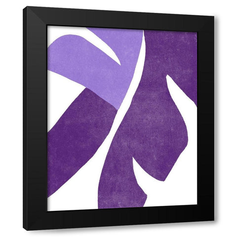 Color Cuts VIII Black Modern Wood Framed Art Print by Vess, June Erica