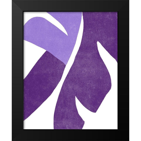 Color Cuts VIII Black Modern Wood Framed Art Print by Vess, June Erica