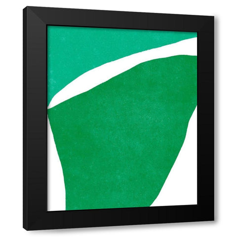 Color Cuts XII Black Modern Wood Framed Art Print with Double Matting by Vess, June Erica