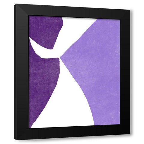 Color Cuts XIII Black Modern Wood Framed Art Print by Vess, June Erica