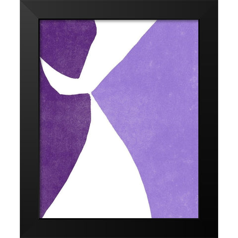 Color Cuts XIII Black Modern Wood Framed Art Print by Vess, June Erica