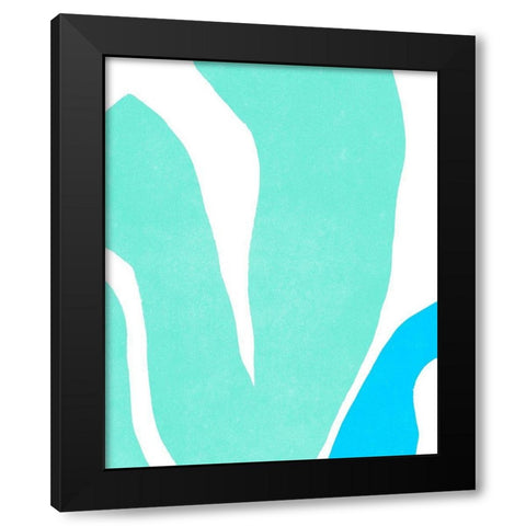 Color Cuts XIV Black Modern Wood Framed Art Print by Vess, June Erica