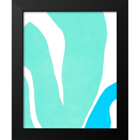 Color Cuts XIV Black Modern Wood Framed Art Print by Vess, June Erica