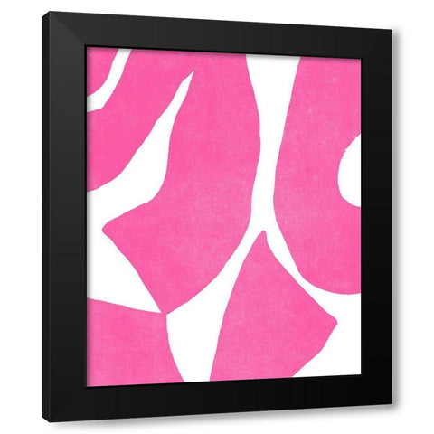 Color Cuts XV Black Modern Wood Framed Art Print with Double Matting by Vess, June Erica