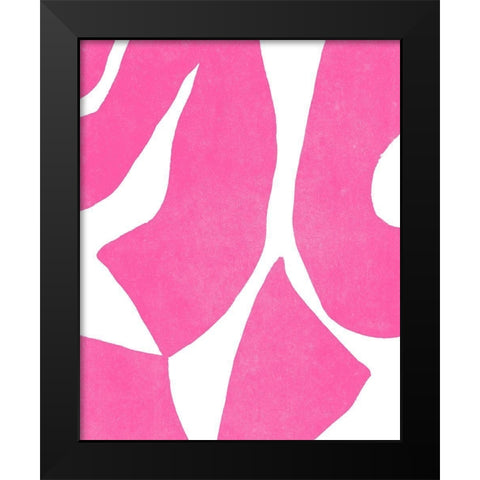 Color Cuts XV Black Modern Wood Framed Art Print by Vess, June Erica