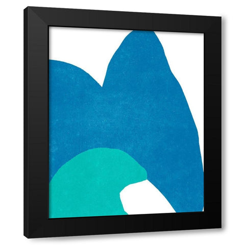 Color Cuts XVI Black Modern Wood Framed Art Print by Vess, June Erica