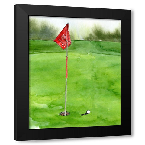 Tee Off Time I Black Modern Wood Framed Art Print by Parker, Jennifer Paxton