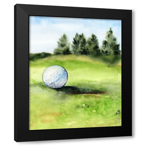 Tee Off Time II Black Modern Wood Framed Art Print by Parker, Jennifer Paxton