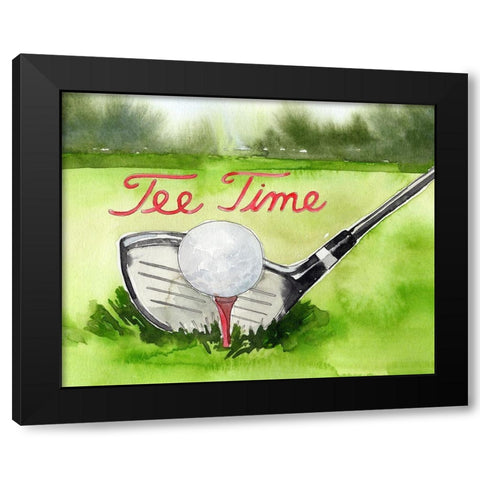 Tee Off Time III Black Modern Wood Framed Art Print by Parker, Jennifer Paxton