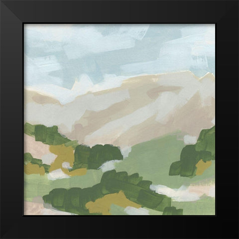 Hillside Impression I Black Modern Wood Framed Art Print by Vess, June Erica