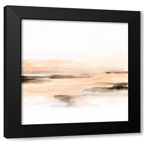 Pink Salt Marsh II Black Modern Wood Framed Art Print by Vess, June Erica