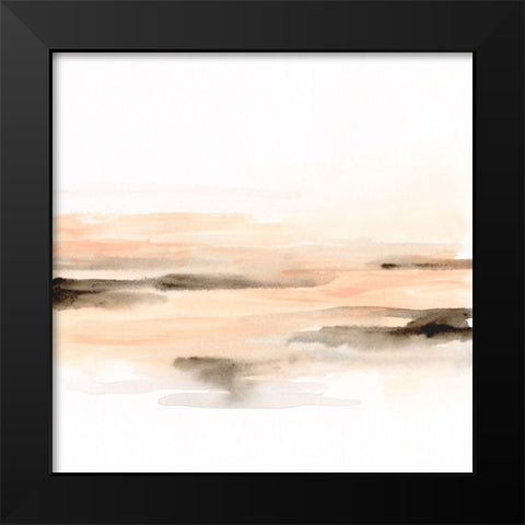 Pink Salt Marsh II Black Modern Wood Framed Art Print by Vess, June Erica