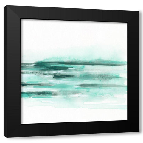 Ocean Mystique I Black Modern Wood Framed Art Print with Double Matting by Vess, June Erica
