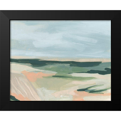 Pastel Plains II Black Modern Wood Framed Art Print by Vess, June Erica