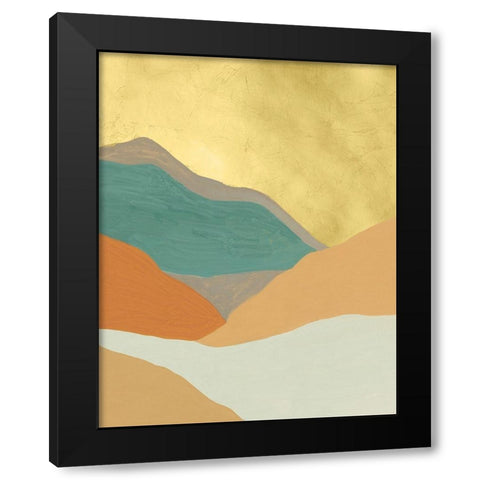 Oxidized Mesa I Black Modern Wood Framed Art Print with Double Matting by Lam, Vanna