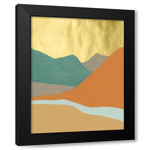 Oxidized Mesa III Black Modern Wood Framed Art Print by Lam, Vanna