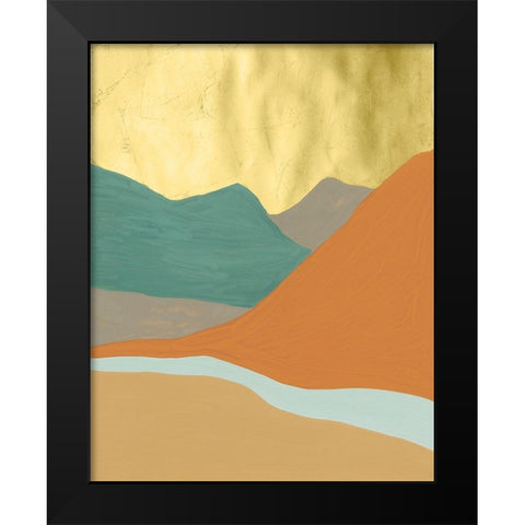 Oxidized Mesa III Black Modern Wood Framed Art Print by Lam, Vanna