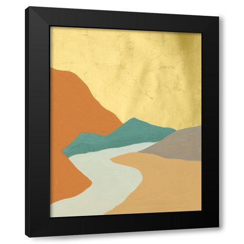 Oxidized Mesa IV Black Modern Wood Framed Art Print by Lam, Vanna
