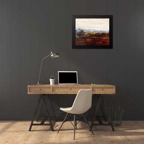 Exploring I Black Modern Wood Framed Art Print by Gordon, Sharon