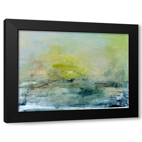 Lightful Black Modern Wood Framed Art Print by Gordon, Sharon