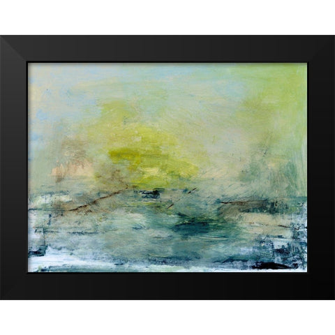 Lightful Black Modern Wood Framed Art Print by Gordon, Sharon
