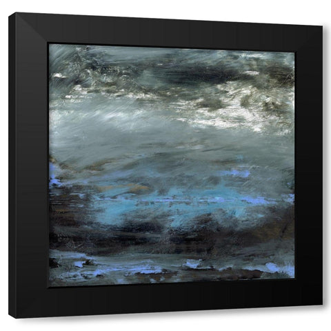 Water Study I Black Modern Wood Framed Art Print with Double Matting by Gordon, Sharon