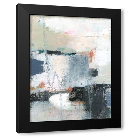 Dunbar II Black Modern Wood Framed Art Print with Double Matting by Barnes, Victoria