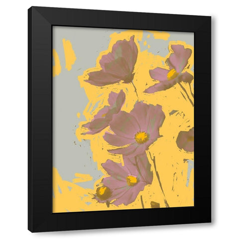 Pop Art Floral I Black Modern Wood Framed Art Print by Green, Jacob