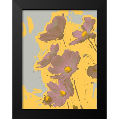 Pop Art Floral I Black Modern Wood Framed Art Print by Green, Jacob