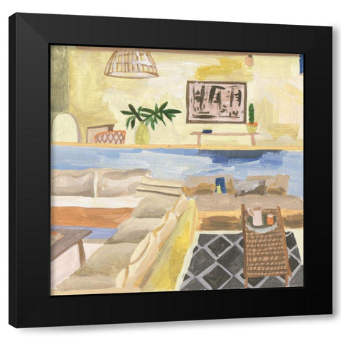 Sunshine Inside II Black Modern Wood Framed Art Print with Double Matting by Wang, Melissa