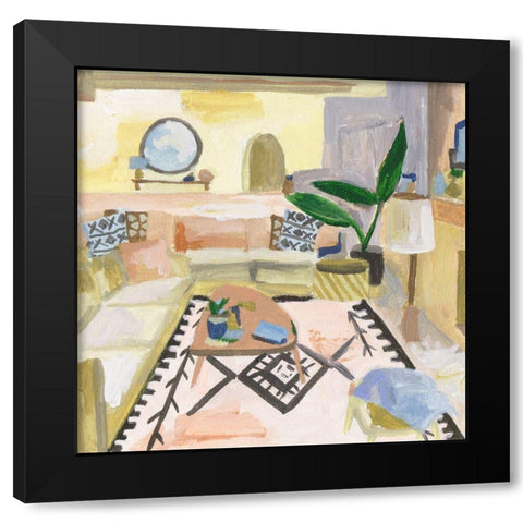 Sunshine Inside III Black Modern Wood Framed Art Print with Double Matting by Wang, Melissa