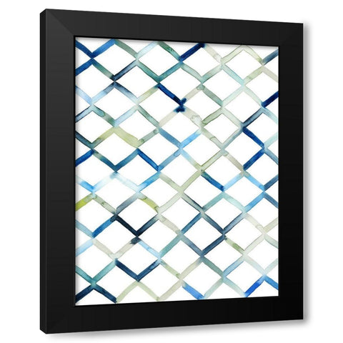 Sea Lattice II Black Modern Wood Framed Art Print with Double Matting by Popp, Grace