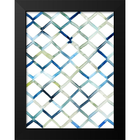 Sea Lattice II Black Modern Wood Framed Art Print by Popp, Grace