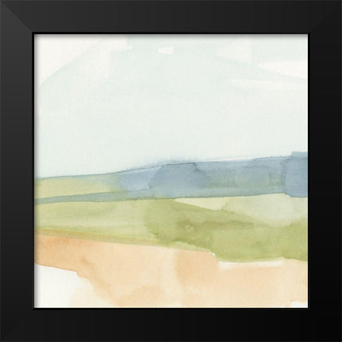 Pastel Slopes I Black Modern Wood Framed Art Print by Caroline, Emma