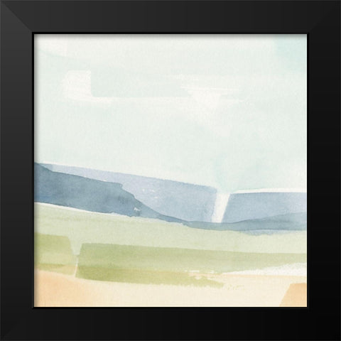 Pastel Slopes II Black Modern Wood Framed Art Print by Caroline, Emma