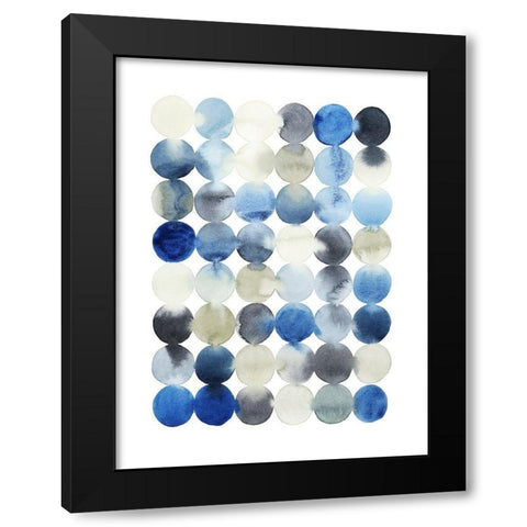 Organic Drops I Black Modern Wood Framed Art Print with Double Matting by Popp, Grace