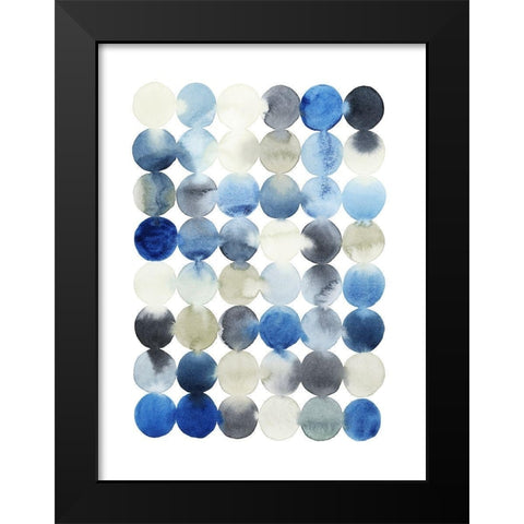 Organic Drops I Black Modern Wood Framed Art Print by Popp, Grace