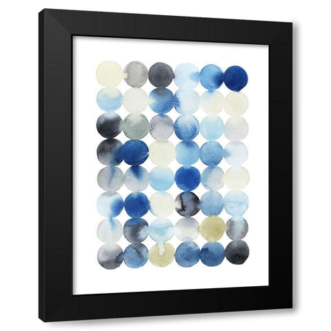 Organic Drops II Black Modern Wood Framed Art Print with Double Matting by Popp, Grace