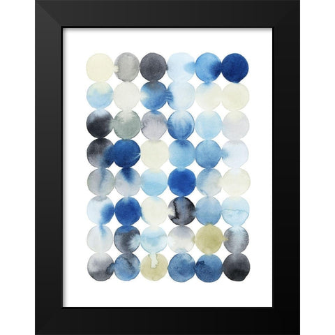 Organic Drops II Black Modern Wood Framed Art Print by Popp, Grace