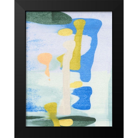 Rorschach Rainbow I Black Modern Wood Framed Art Print by Caroline, Emma