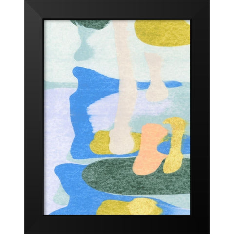 Rorschach Rainbow II Black Modern Wood Framed Art Print by Caroline, Emma