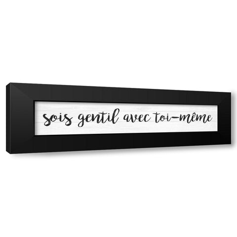 French Typography IV Black Modern Wood Framed Art Print with Double Matting by Hambly, Anna