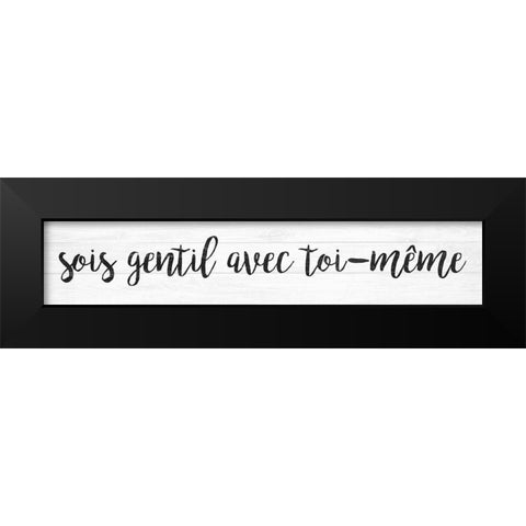 French Typography IV Black Modern Wood Framed Art Print by Hambly, Anna