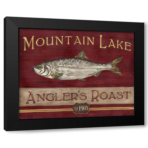 Lodge Coffee I Black Modern Wood Framed Art Print by Vess, June Erica