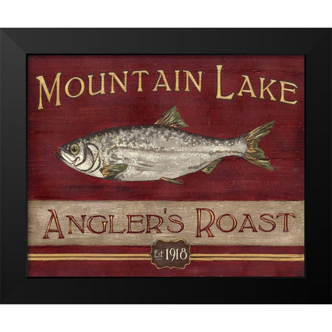 Lodge Coffee I Black Modern Wood Framed Art Print by Vess, June Erica