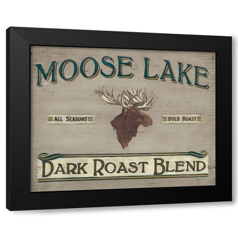 Lodge Coffee III Black Modern Wood Framed Art Print by Vess, June Erica