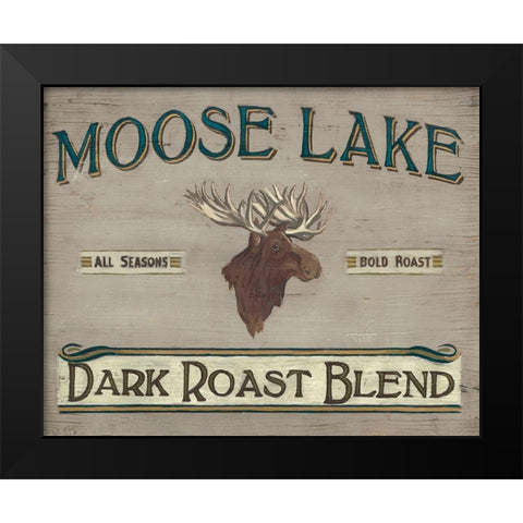 Lodge Coffee III Black Modern Wood Framed Art Print by Vess, June Erica